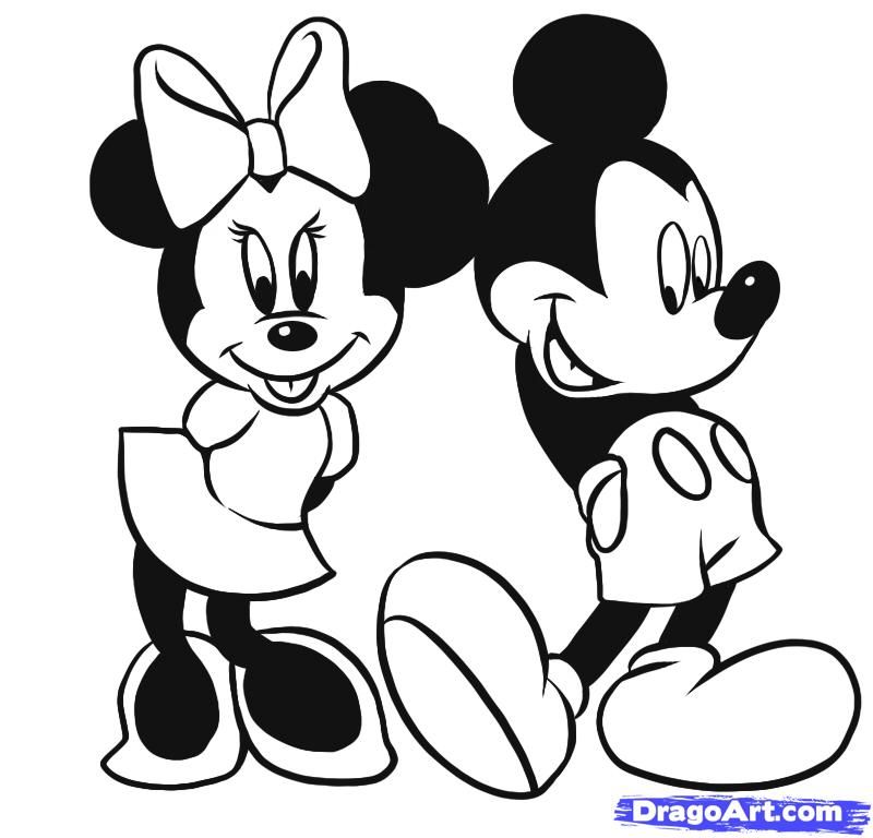Minnie Mouse 6 For Kids Coloring Page