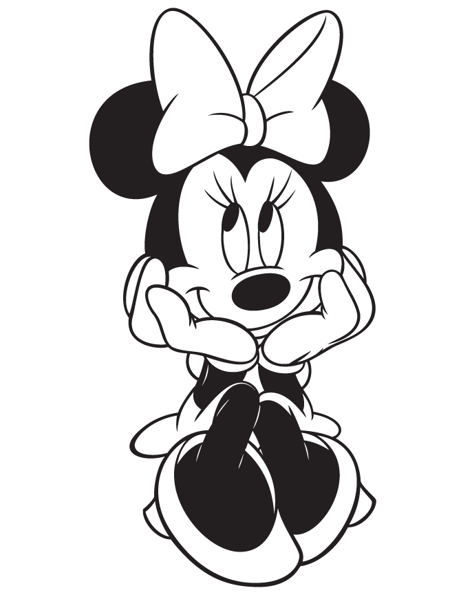 Minnie Mouse 7 Cool Coloring Page