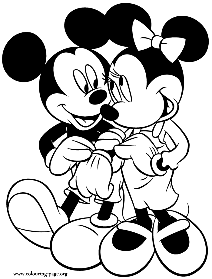 Cool Minnie Mouse 8 Coloring Page
