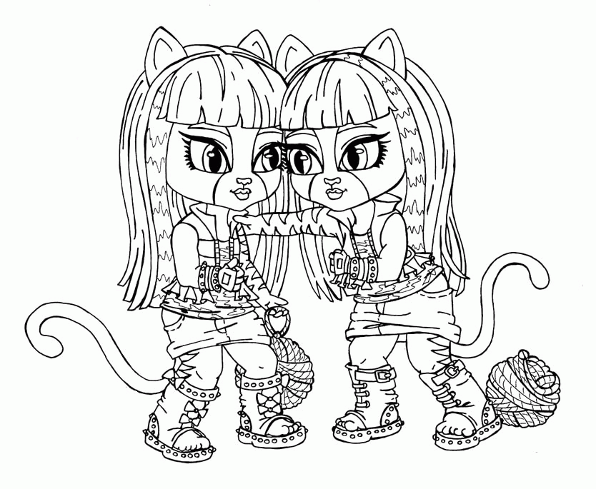 Monster High 1 For Kids Coloring Page