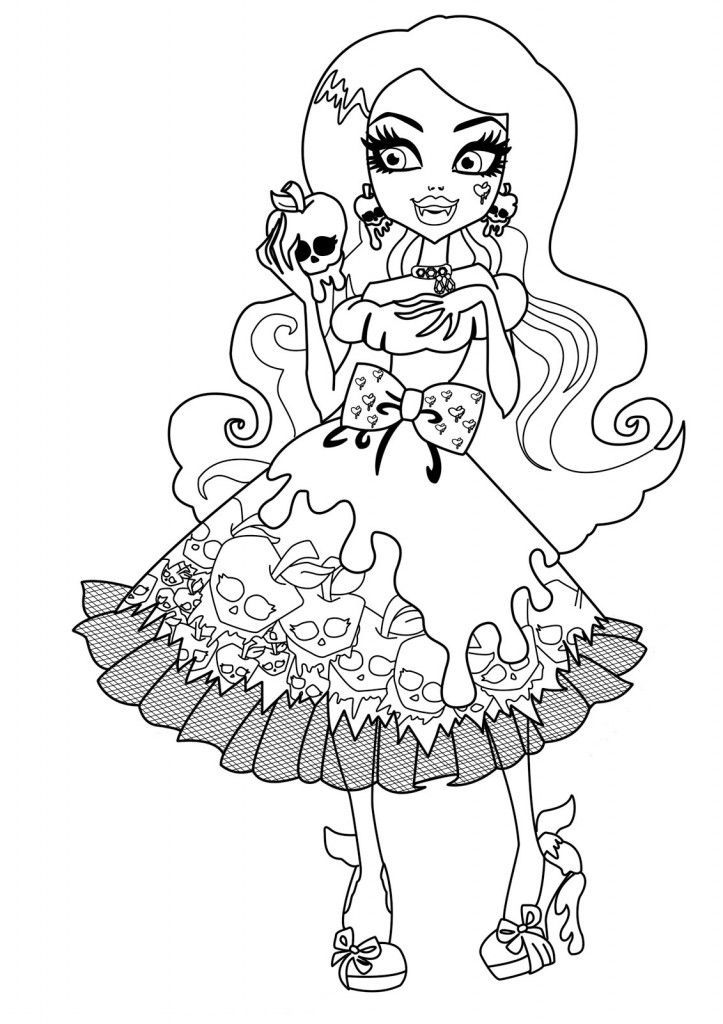 Monster High 10 cool Coloring Page