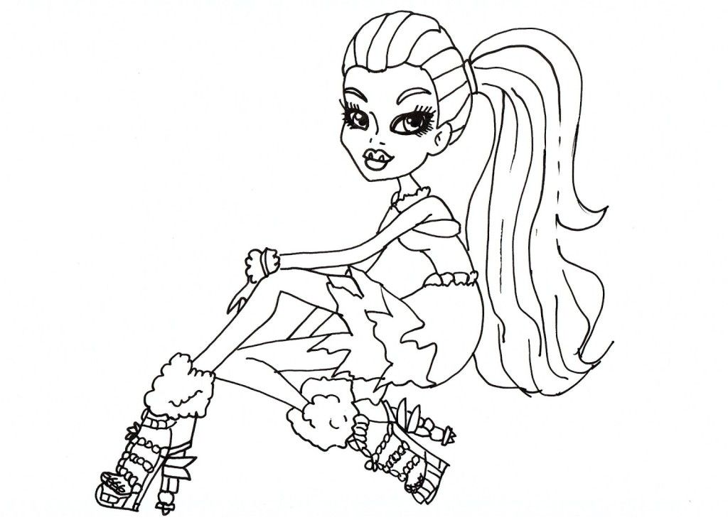 Monster High 14 cool Coloring Page