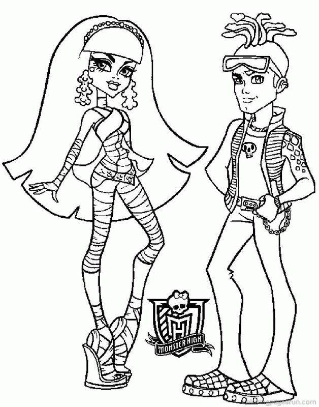 Monster High 16 cool Coloring Page