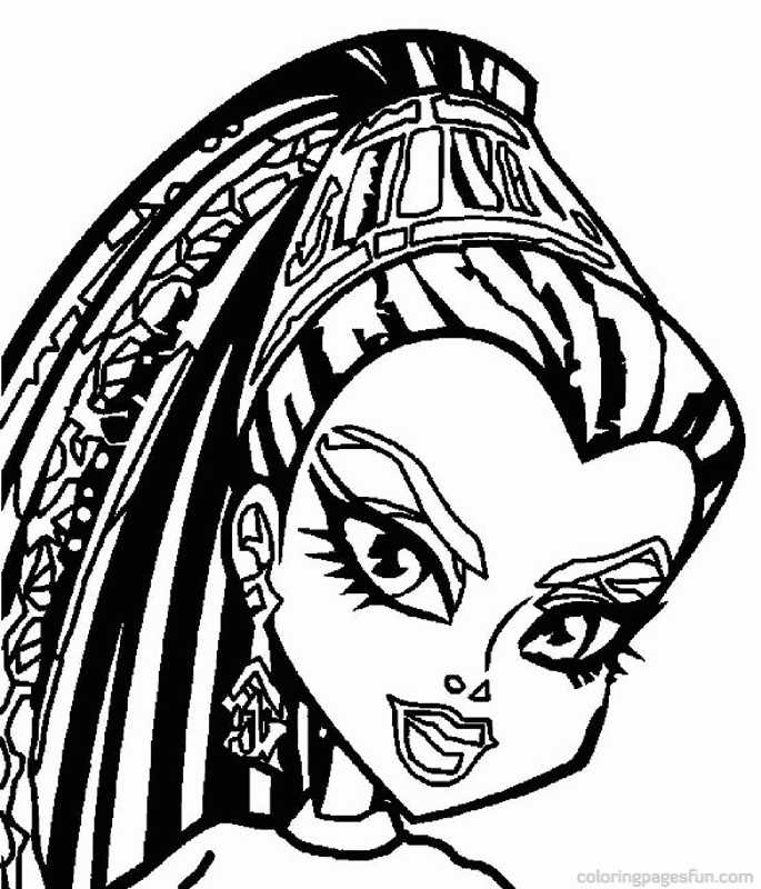 Monster High 17 For Kids Coloring Page