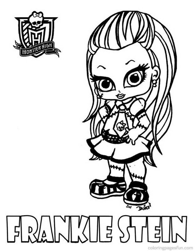 Monster High 19 For Kids Coloring Page