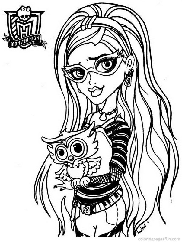 Monster High 21 For Kids Coloring Page