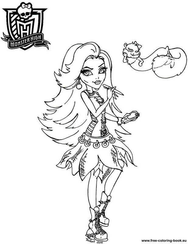 Monster High 22 Cool Coloring Page