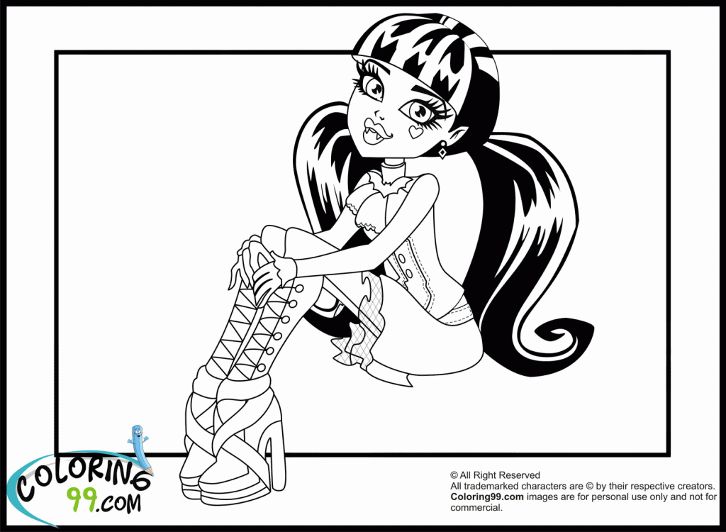 Monster High 23 For Kids Coloring Page