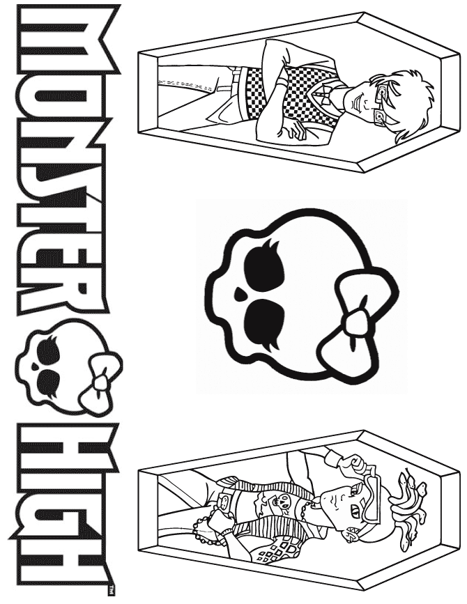 Monster High 24 Cool Coloring Page