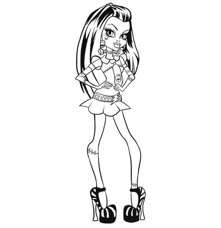 Monster High 25 For Kids Coloring Page