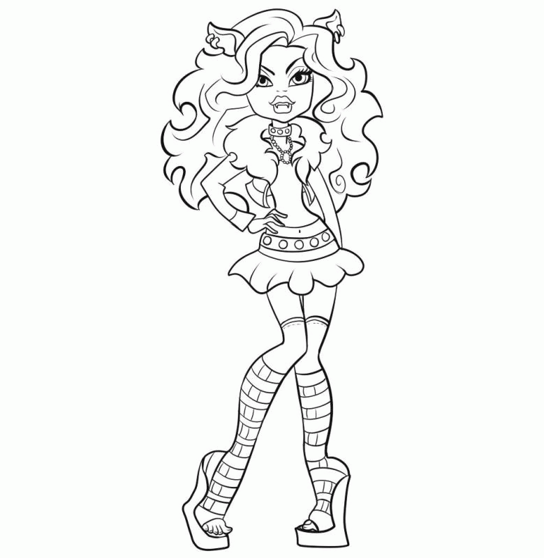 Monster High 29 For Kids Coloring Page
