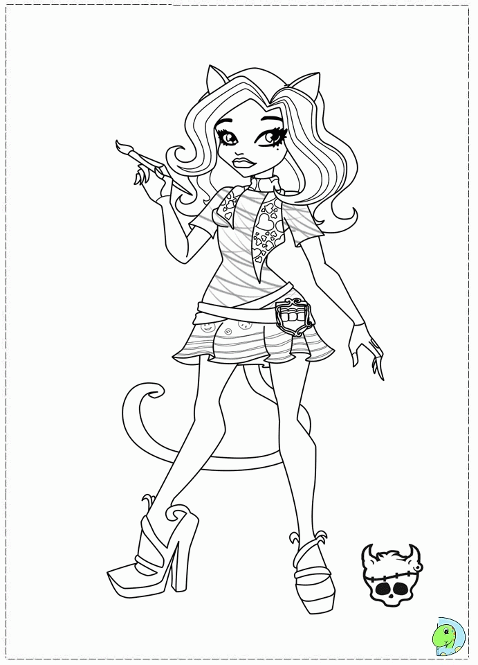 Monster High 30 Cool Coloring Page