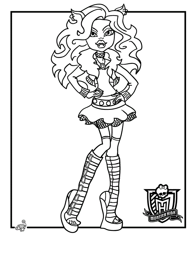 Monster High 31 For Kids Coloring Page