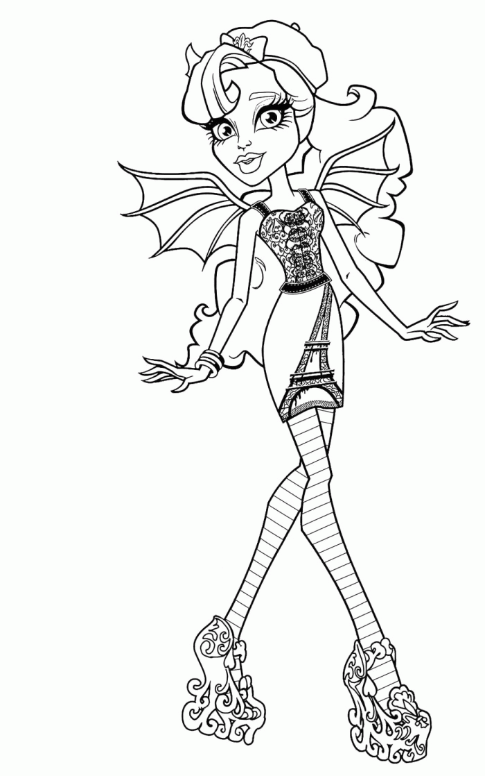 Monster High 33 For Kids Coloring Page