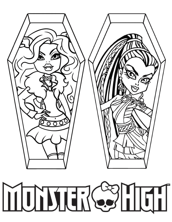 Monster High 35 For Kids Coloring Page