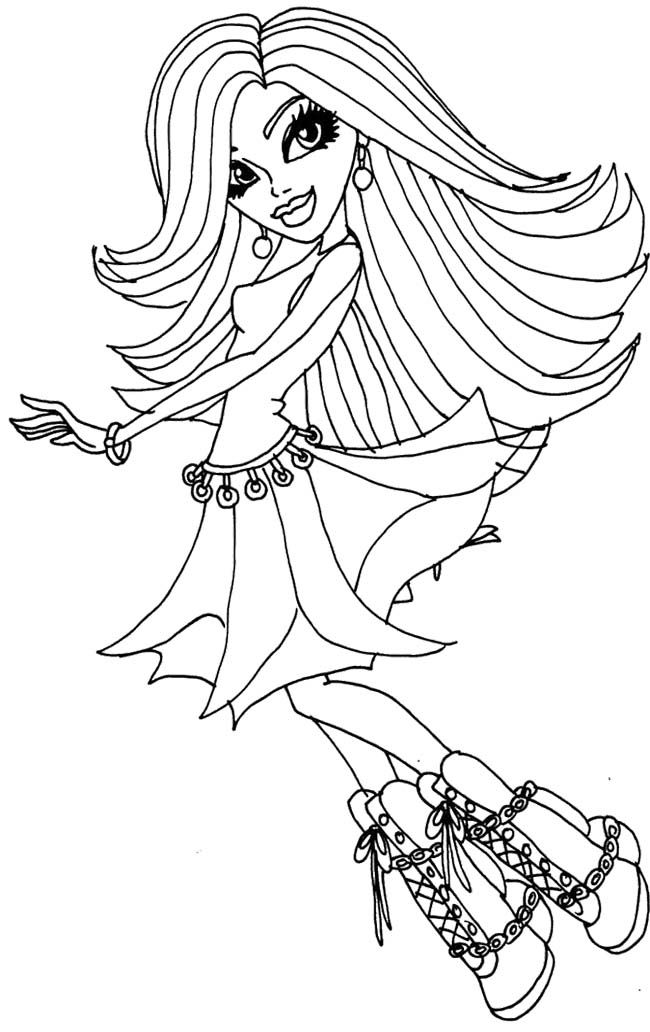 Monster High 38 Cool Coloring Page