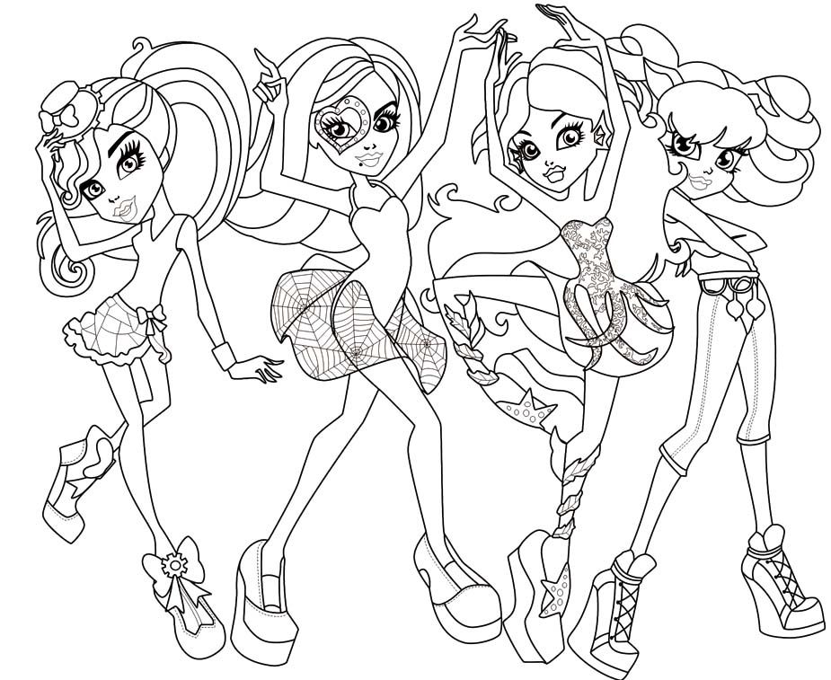 Monster High 41 For Kids Coloring Page