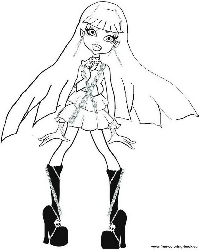 Monster High 43 For Kids Coloring Page