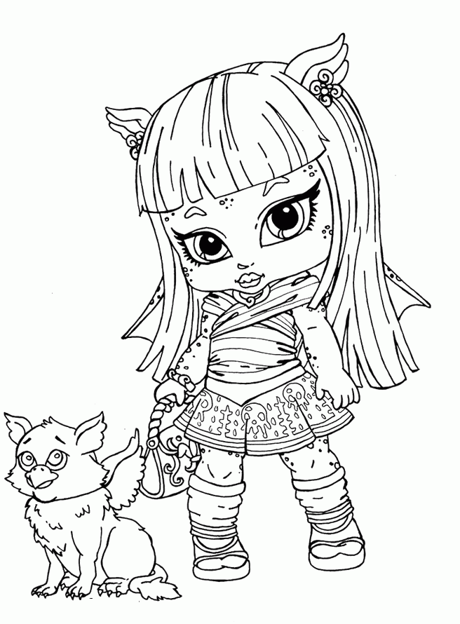 Monster High 44 Cool Coloring Page