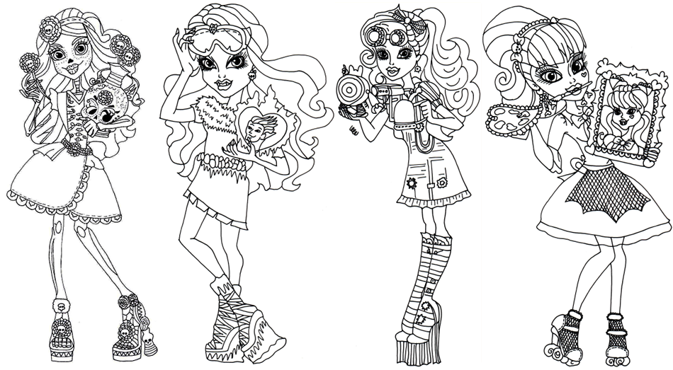 Monster High 45 For Kids Coloring Page