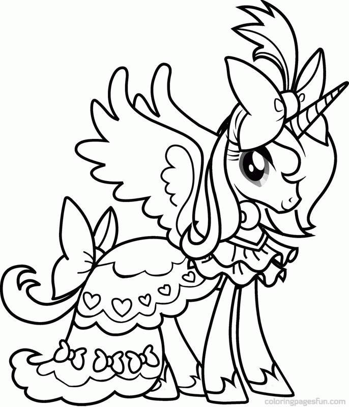 My Little Pony 10 For Kids Coloring Page