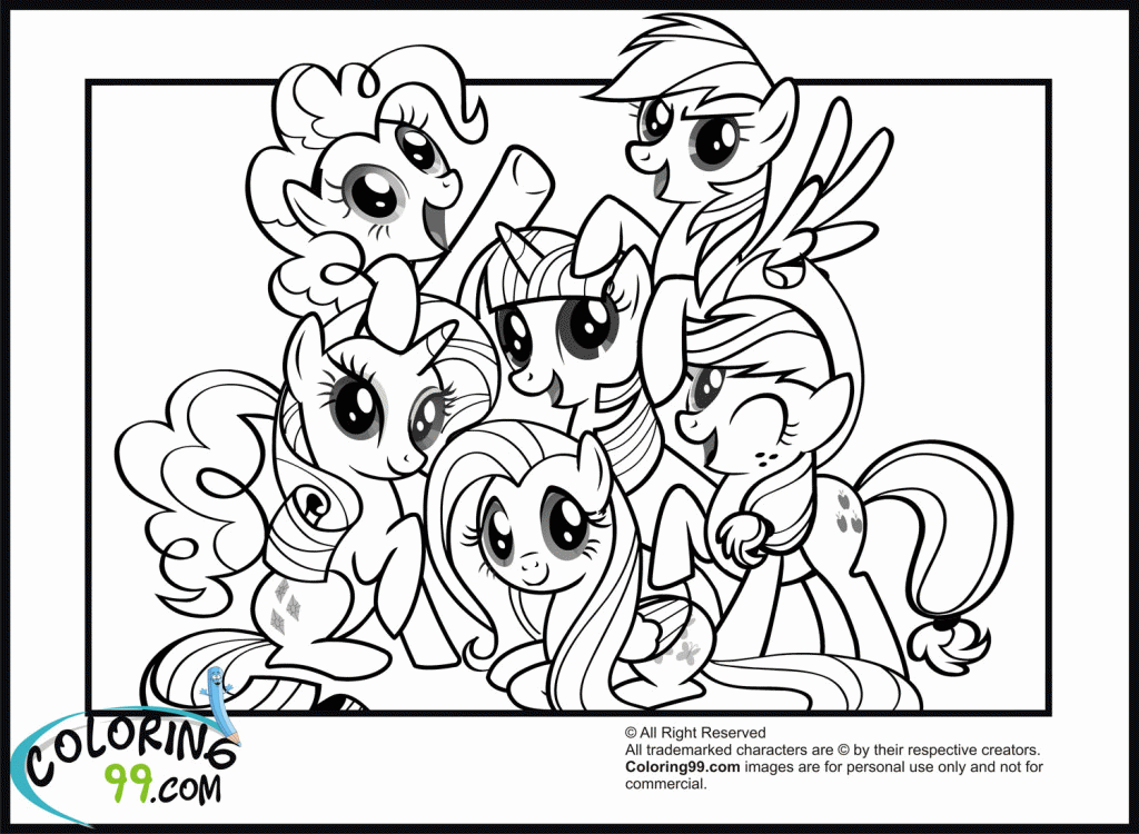 My Little Pony 33 Cool Cool Coloring Page