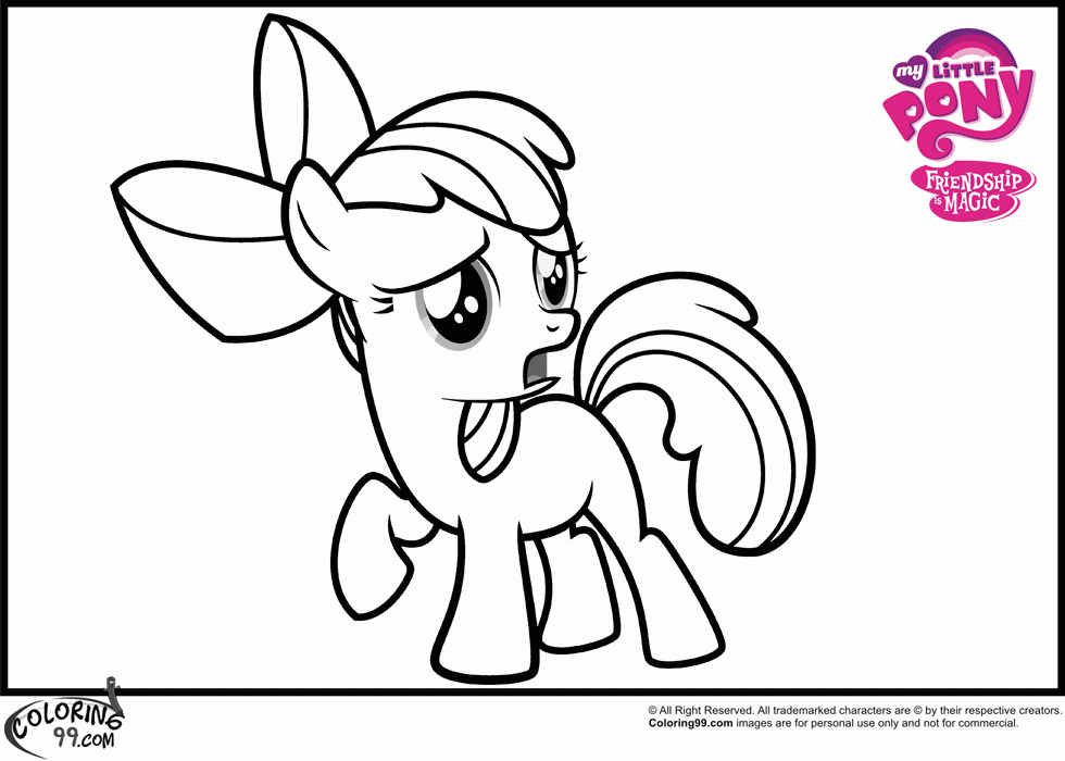 My Little Pony 35 Cool Cool Coloring Page