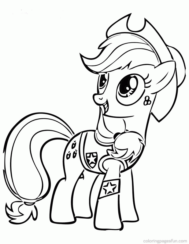 My Little Pony 37 Cool Cool Coloring Page