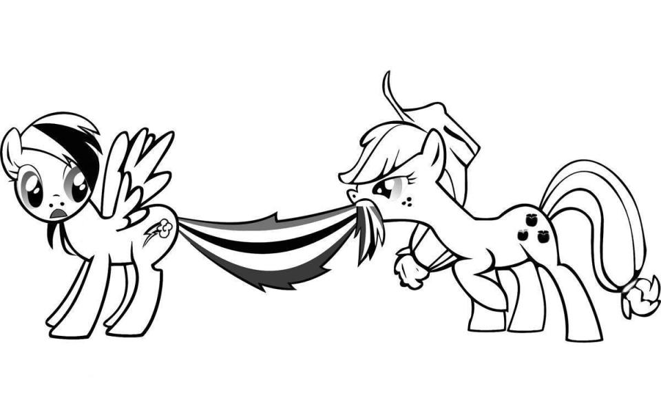 My Little Pony 43 Cool Cool Coloring Page