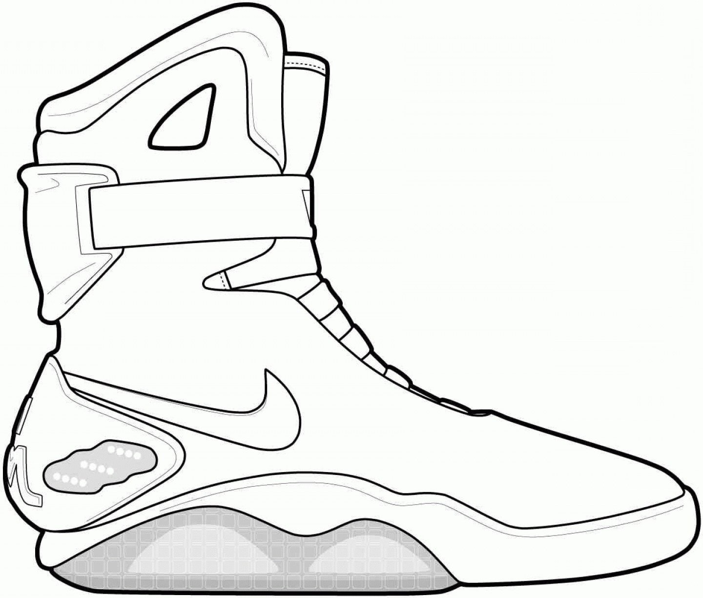 Nike Shoes 10 Cool Coloring Page
