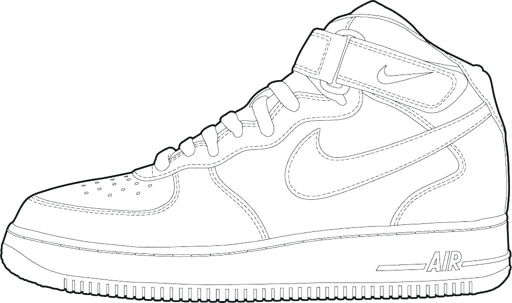 Nike Shoes 11 For Kids Coloring Page
