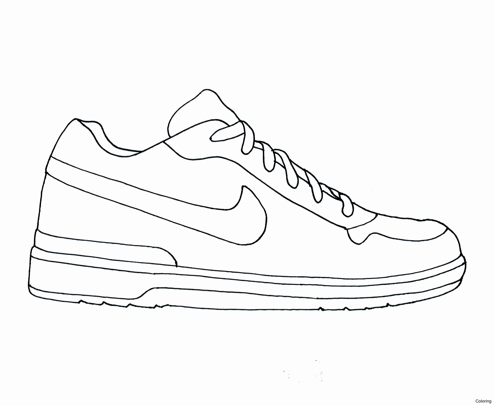 Nike Shoes 14 Cool Coloring Page