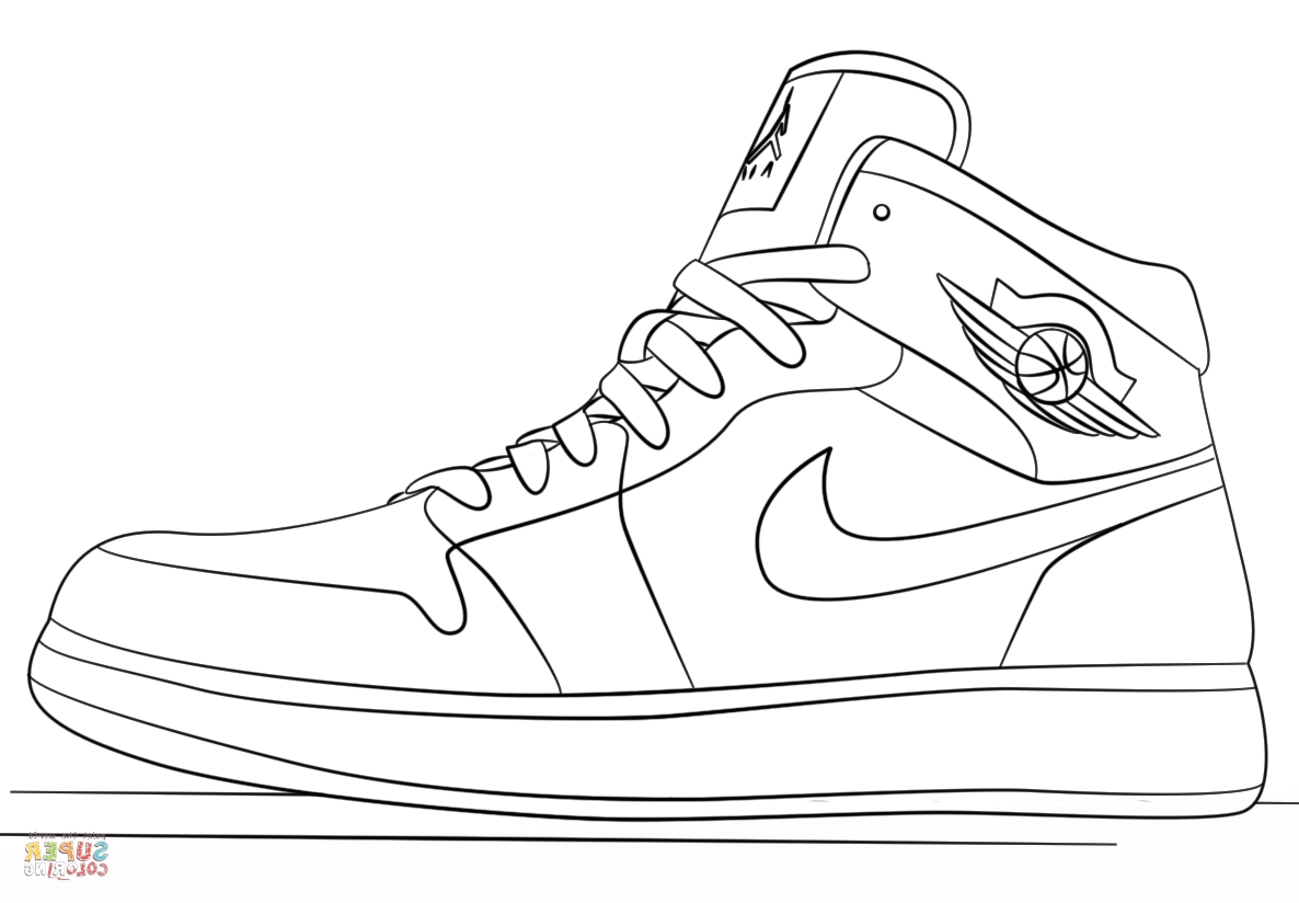 Nike Shoes 18 Cool Coloring Page