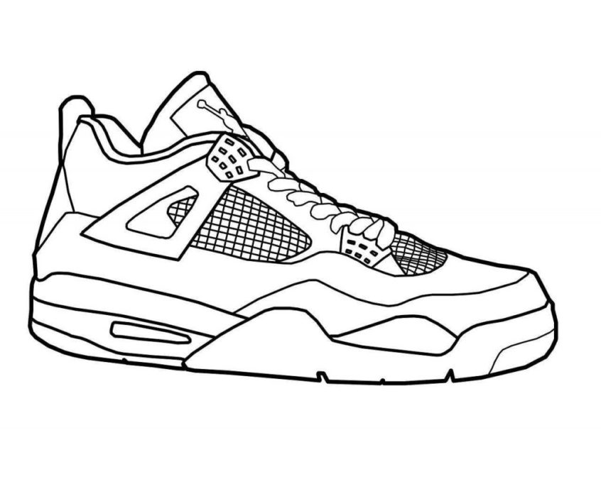 Nike Shoes 20 Cool Coloring Page