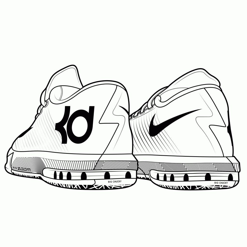 Nike Shoes 22 Cool Coloring Page