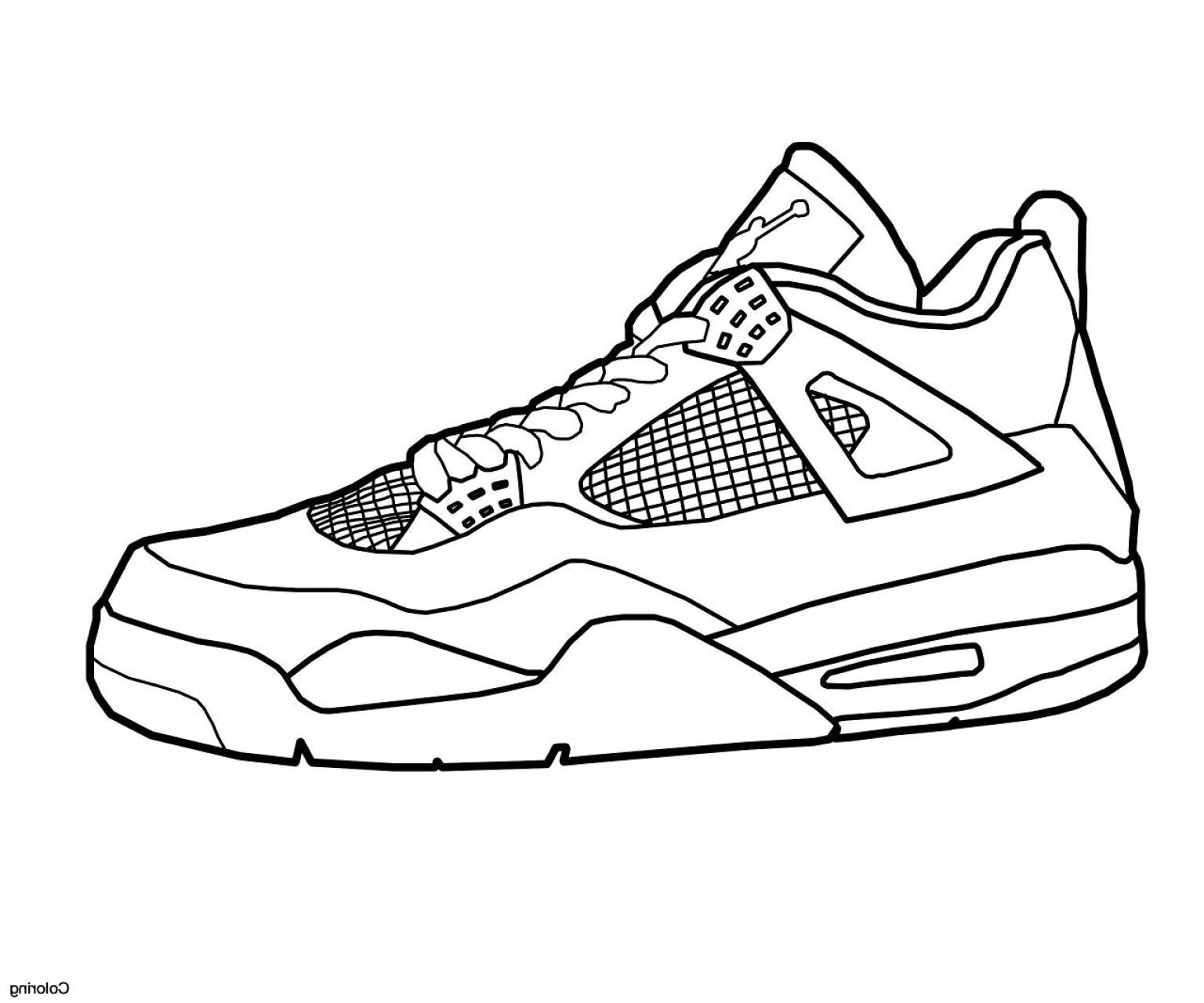 Nike Shoes 24 Cool Coloring Page