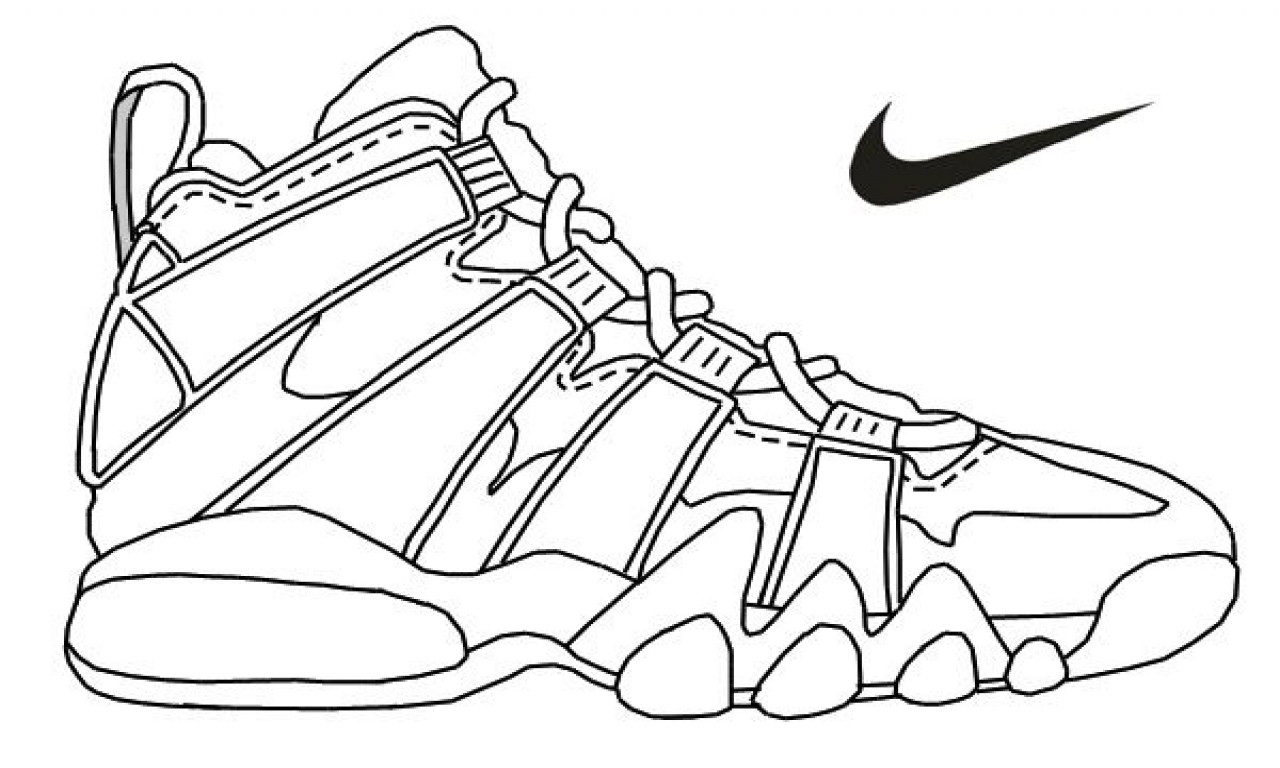Nike Shoes 26 Cool Coloring Page