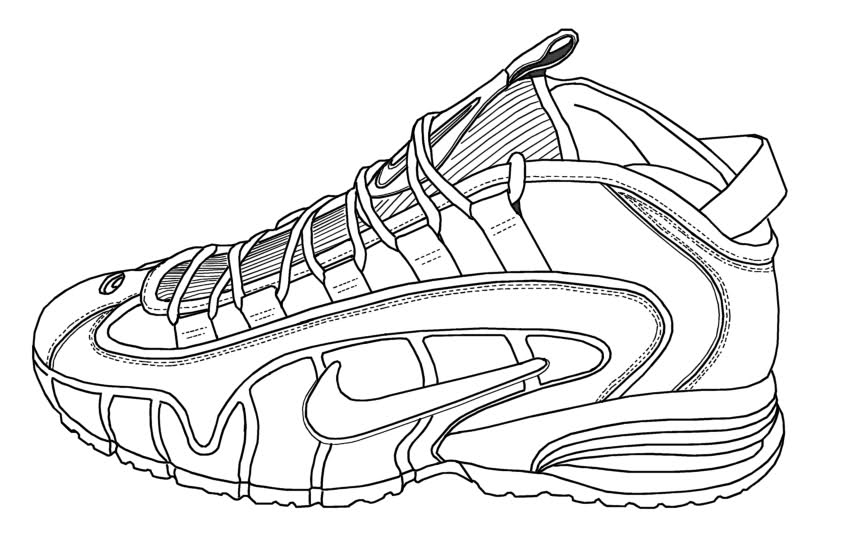 Nike Shoes 27 For Kids Coloring Page