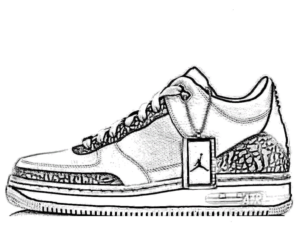 Cool Nike Shoes 29 Coloring Page