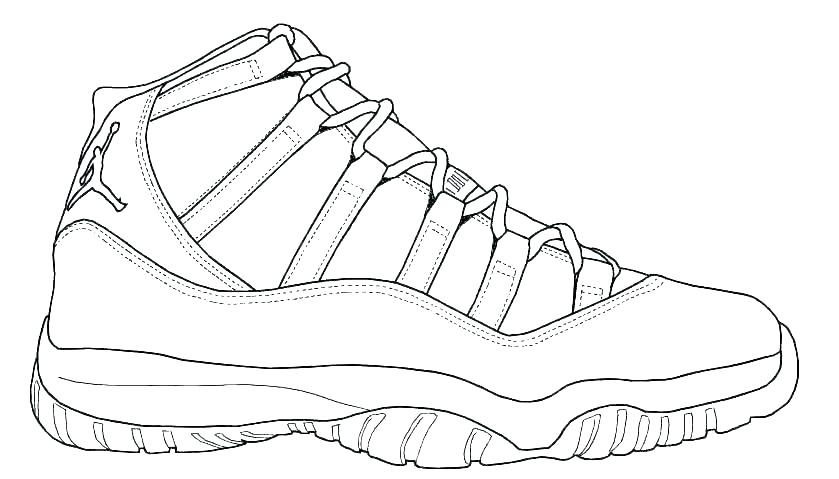 Nike Shoes 30 Cool Coloring Page
