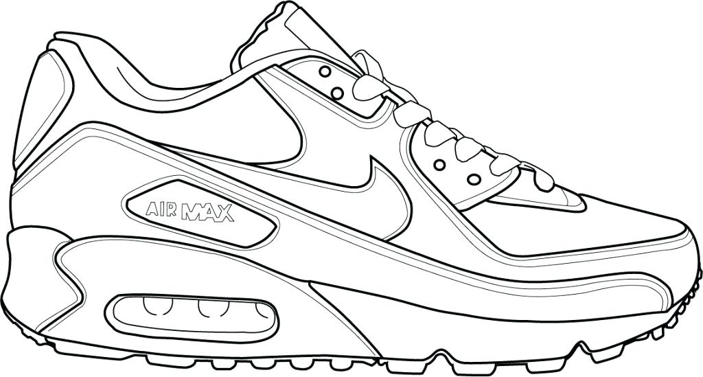 Nike Shoes 6 Cool Coloring Page