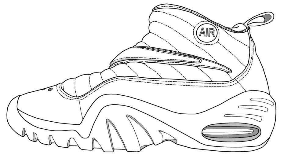 Nike Shoes 8 Cool Coloring Page