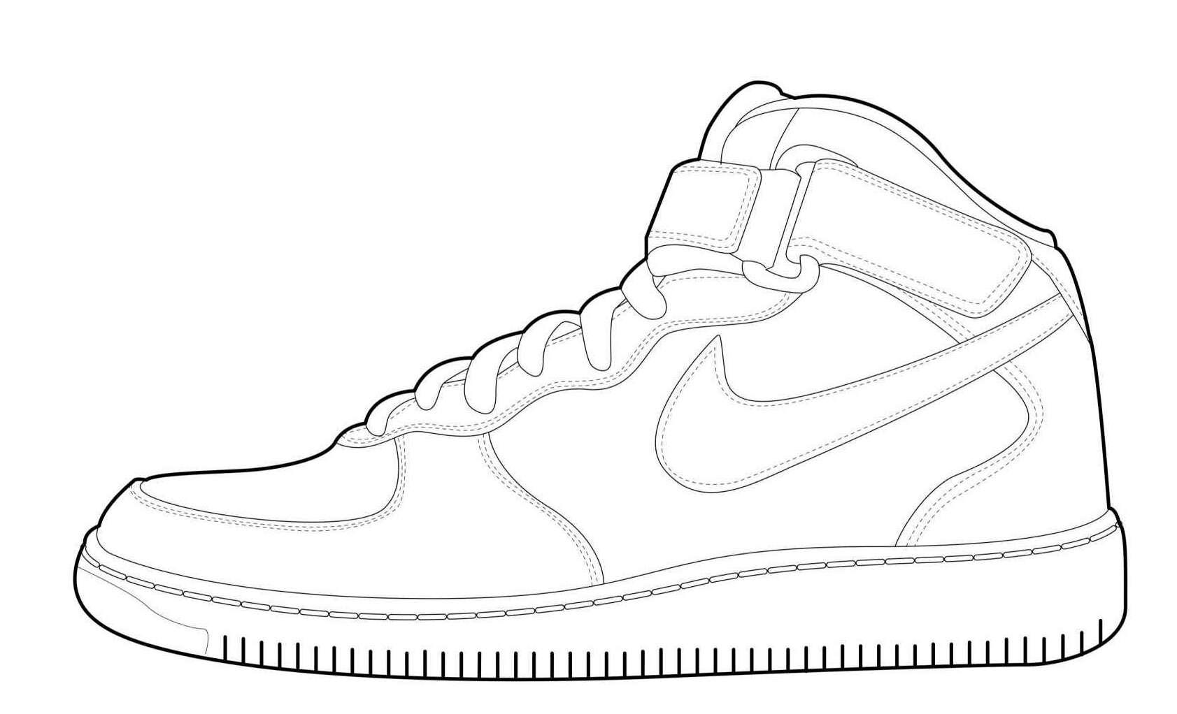 Cool Nike Shoes 9 Coloring Page