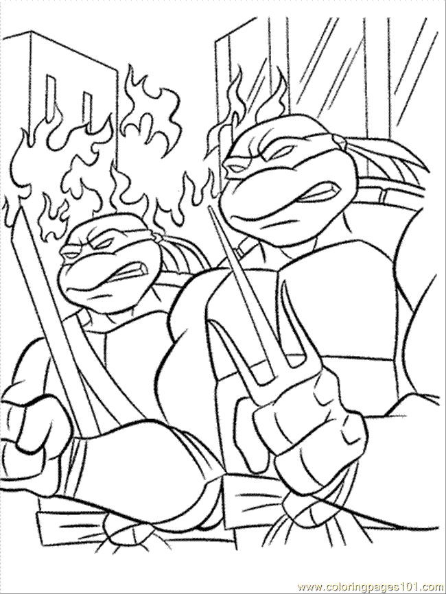 Ninja Turtle 27 Cool Coloring Page