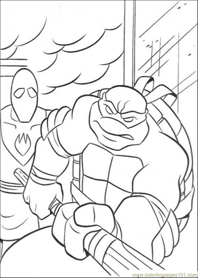 Cool Ninja Turtle 34 Coloring Page