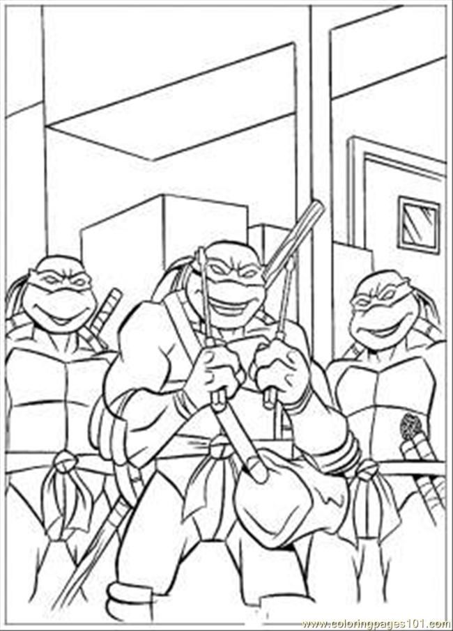 Ninja Turtle 37 Cool Coloring Page