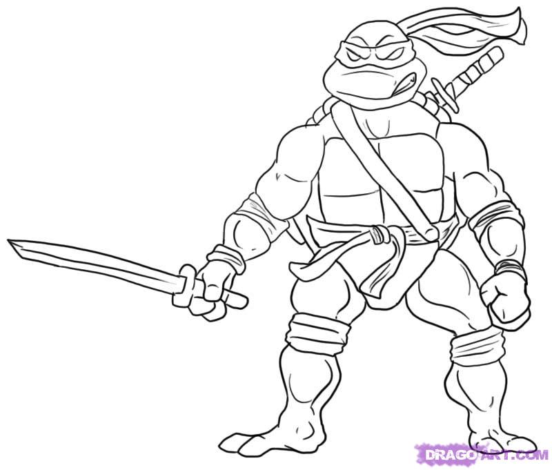 Ninja Turtle 9 Cool Coloring Page
