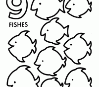 Number Coloring Page 6 For Kids