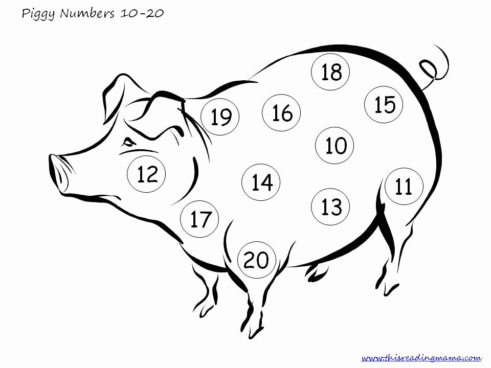 Number Coloring Page 30 For Kids Coloring Page