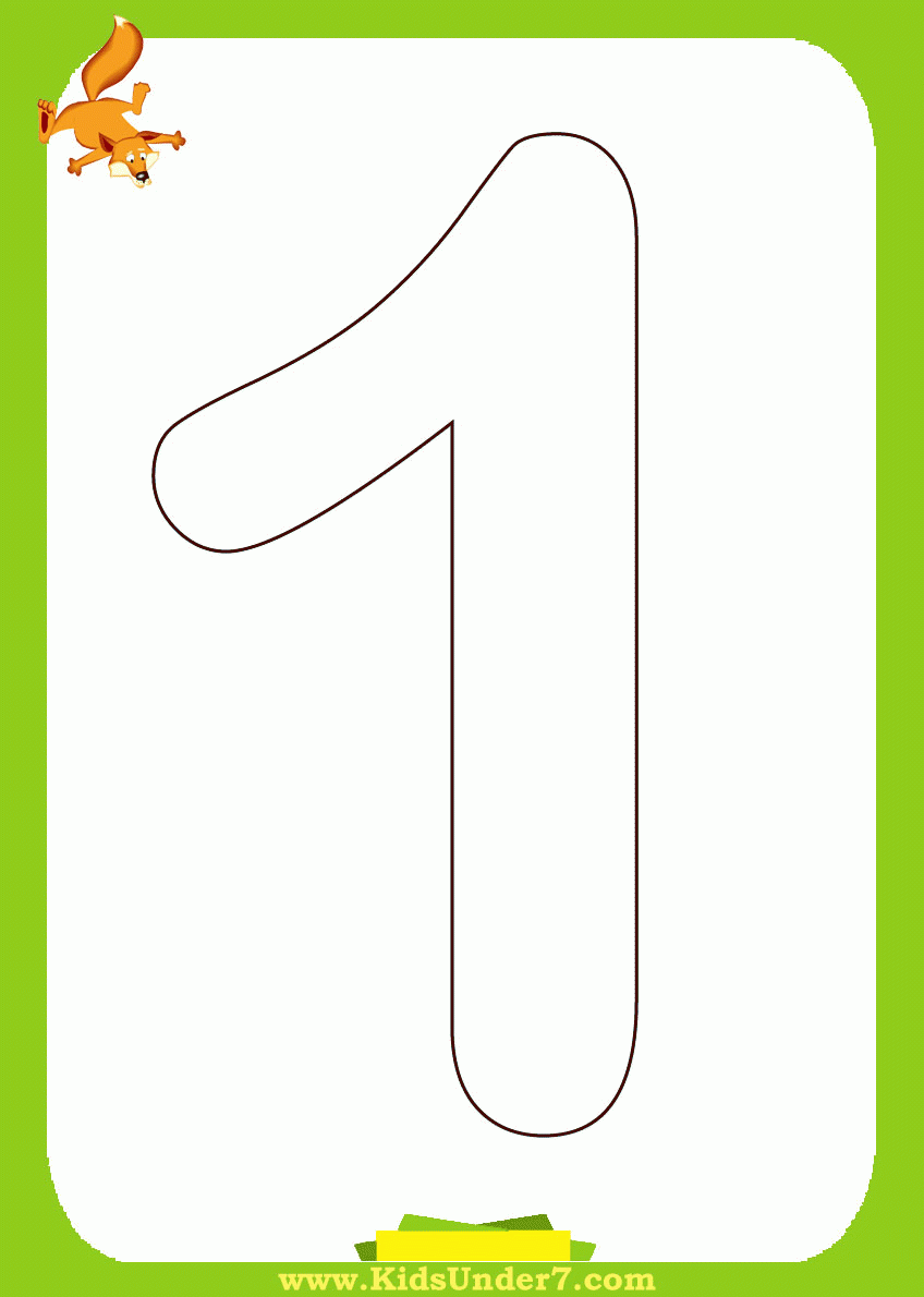 Number One 18 For Kids Coloring Page